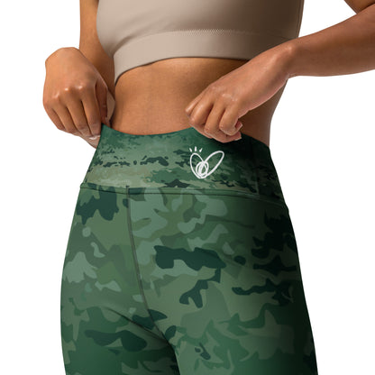 Epic British Racing Green Camouflage_Yoga Leggings