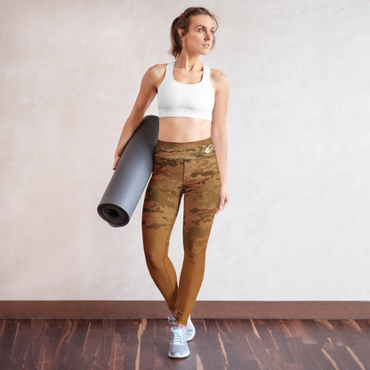 Epic Rich Gold Camouflage_Yoga Leggings