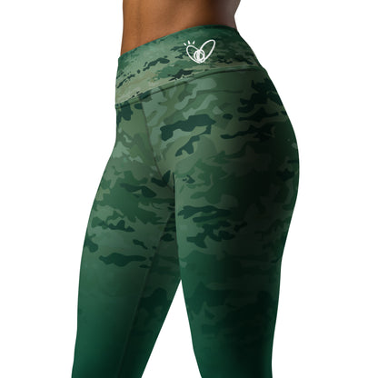 Epic British Racing Green Camouflage_Yoga Leggings