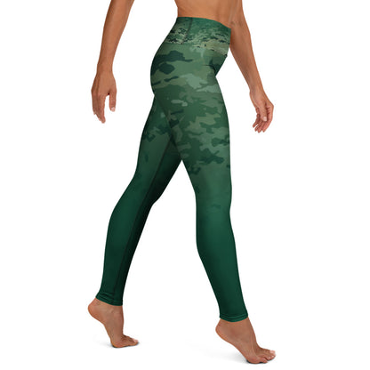 Epic British Racing Green Camouflage_Yoga Leggings