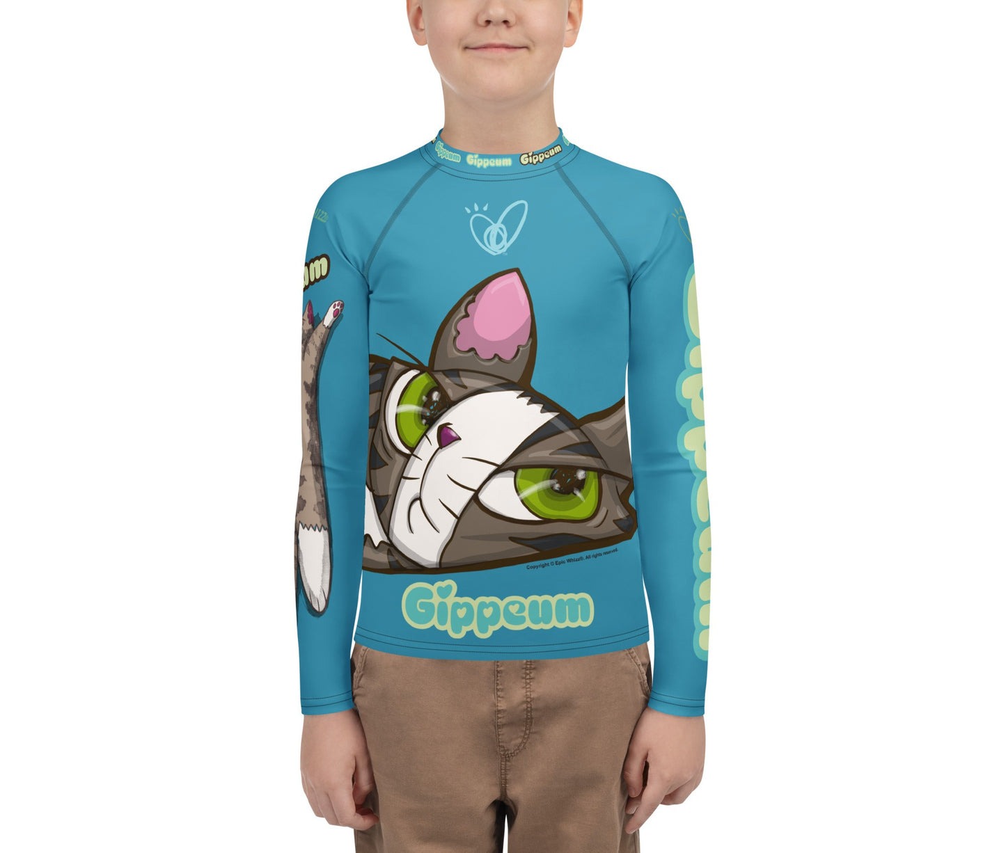 Gippeum-Blue_Youth Rash Guard