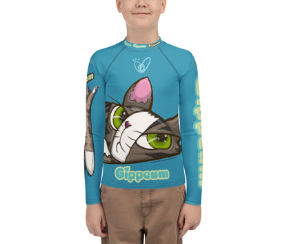 Gippeum-Blue_Youth Rash Guard