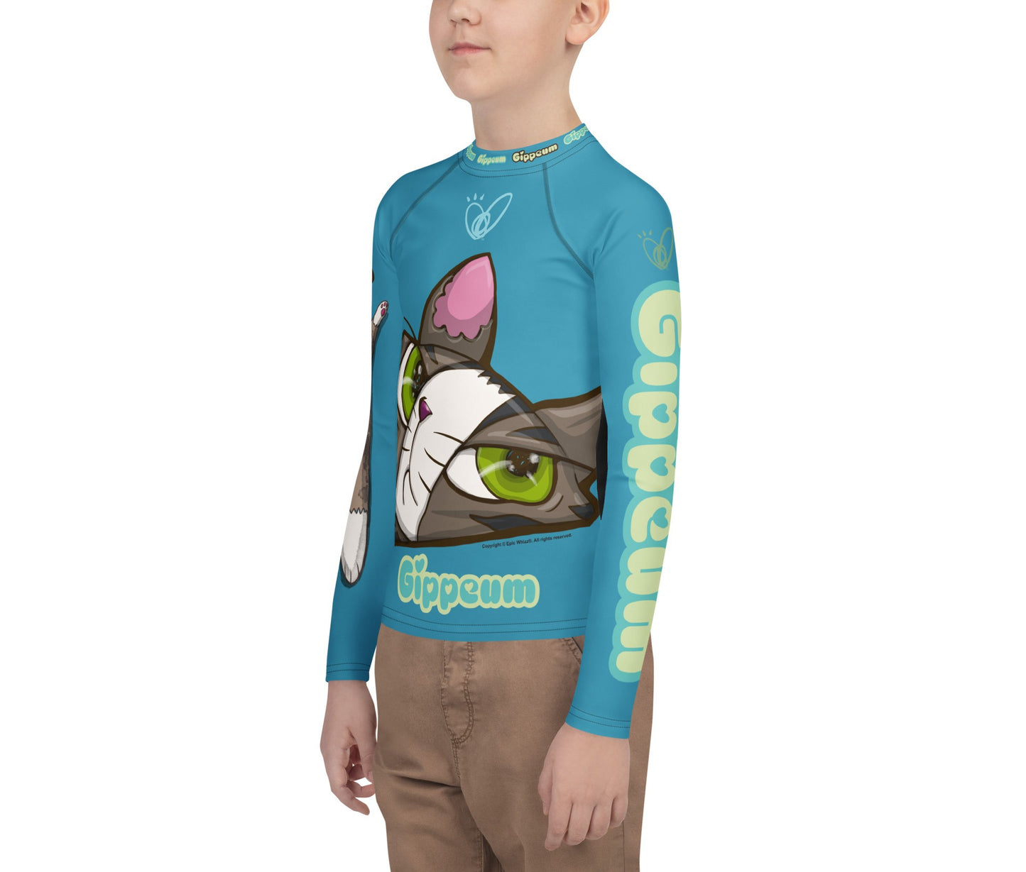 Gippeum-Blue_Youth Rash Guard