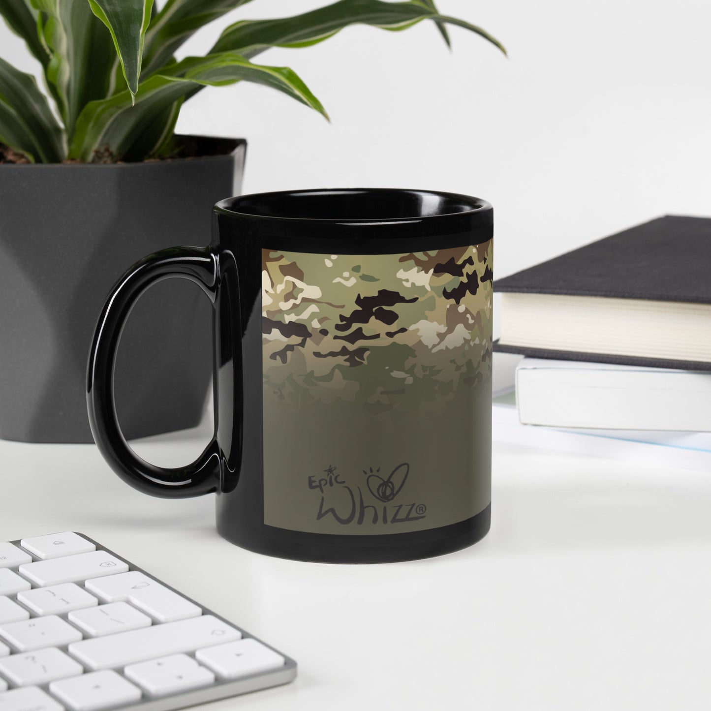 Epic Whizz® Camouflage-1_Black Glossy Mug