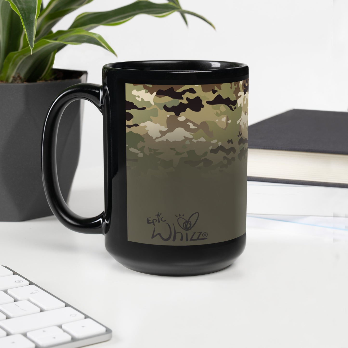 Epic Whizz® Camouflage-1_Black Glossy Mug