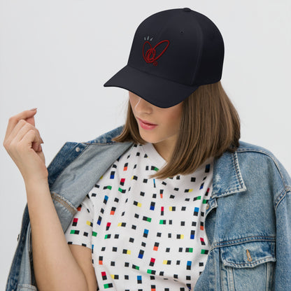 Epic Whizz® Heart_Embroidered_Structured Twill Cap