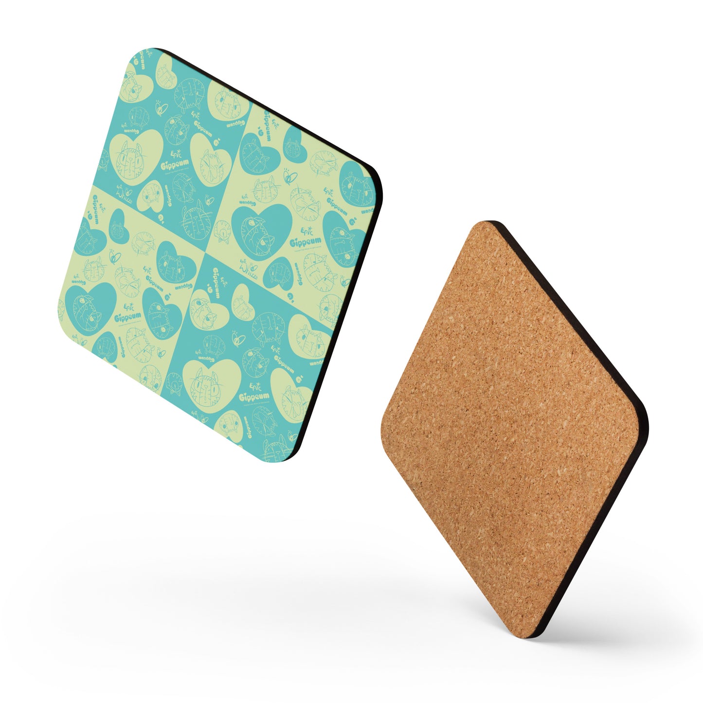 Gippeum-Pattern_Cork-Back Coaster