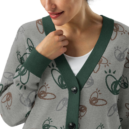 Epic Whizz® Heart_Pattern_Knitted Cardigan