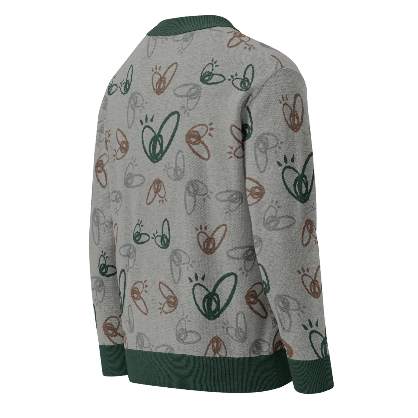 Epic Whizz® Heart_Pattern_Knitted Cardigan