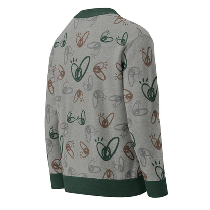 Epic Whizz® Heart_Pattern_Knitted Cardigan