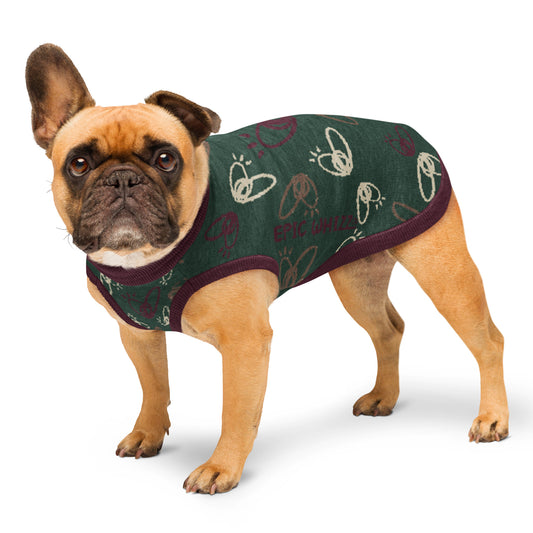 Epic Whizz® Heart Pattern_Pine_Knitted Pet Sweater