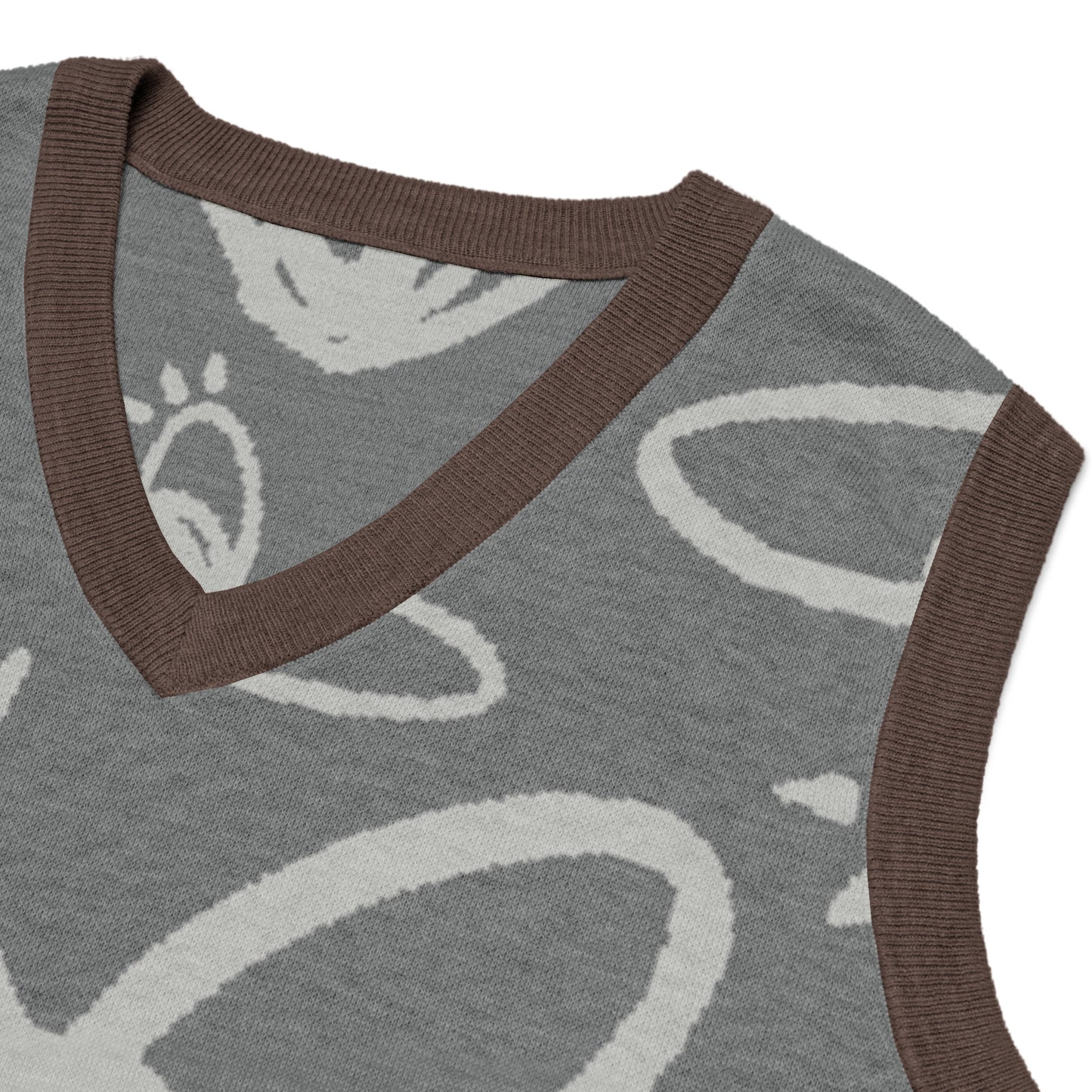 Epic Whizz® Heart-Pattern_Knitted V-neck vest