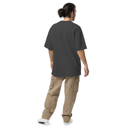 Epic Whizz® Logo Embroidered_Oversized Faded T-shirt