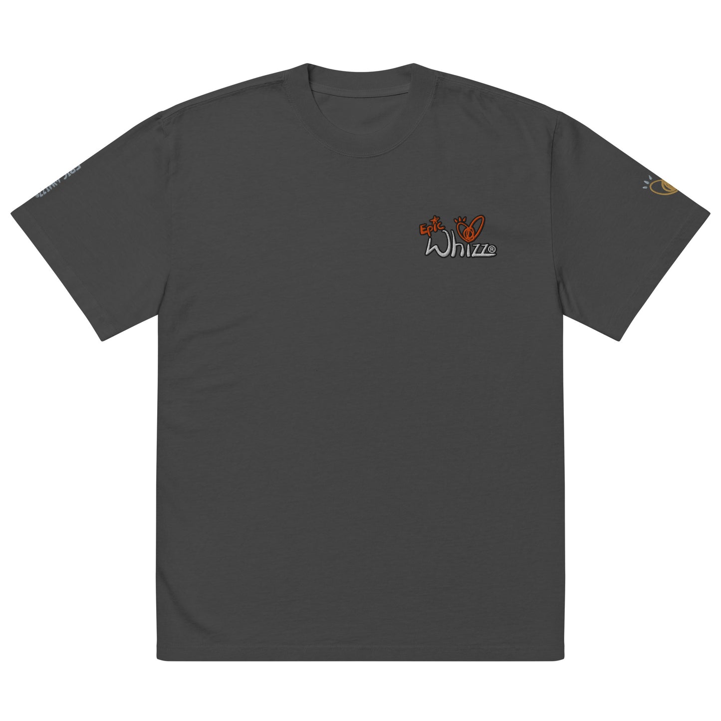 Epic Whizz® Logo Embroidered_Oversized Faded T-shirt