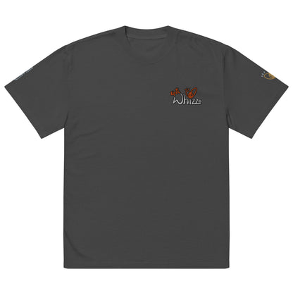 Epic Whizz® Logo Embroidered_Oversized Faded T-shirt
