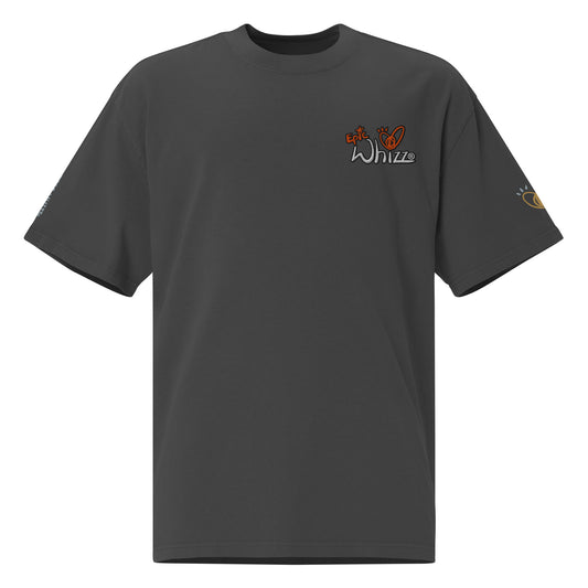 Epic Whizz® Logo Embroidered_Oversized Faded T-shirt