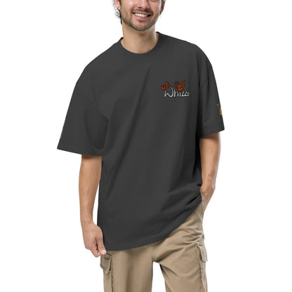Epic Whizz® Logo Embroidered_Oversized Faded T-shirt