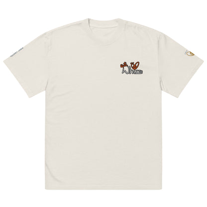 Epic Whizz® Logo Embroidered_Oversized Faded T-shirt