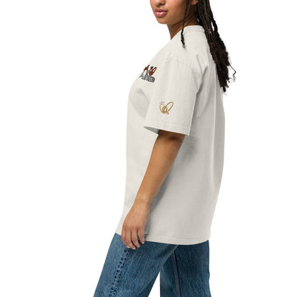 Epic Whizz® Logo Embroidered_Oversized Faded T-shirt