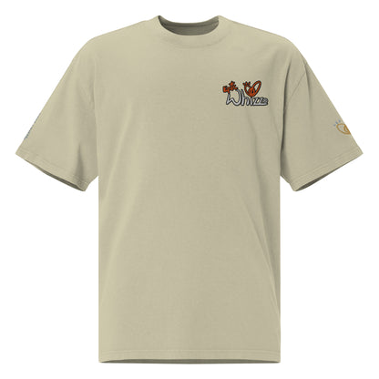 Epic Whizz® Logo Embroidered_Oversized Faded T-shirt