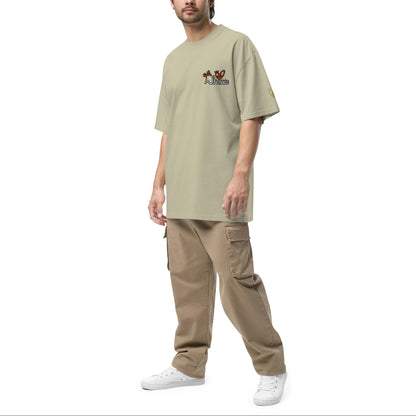 Epic Whizz® Logo Embroidered_Oversized Faded T-shirt