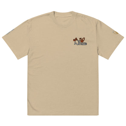 Epic Whizz® Logo Embroidered_Oversized Faded T-shirt