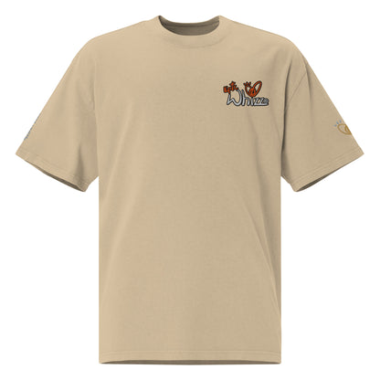 Epic Whizz® Logo Embroidered_Oversized Faded T-shirt
