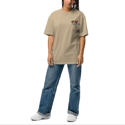 Epic Whizz® Logo Embroidered_Oversized Faded T-shirt