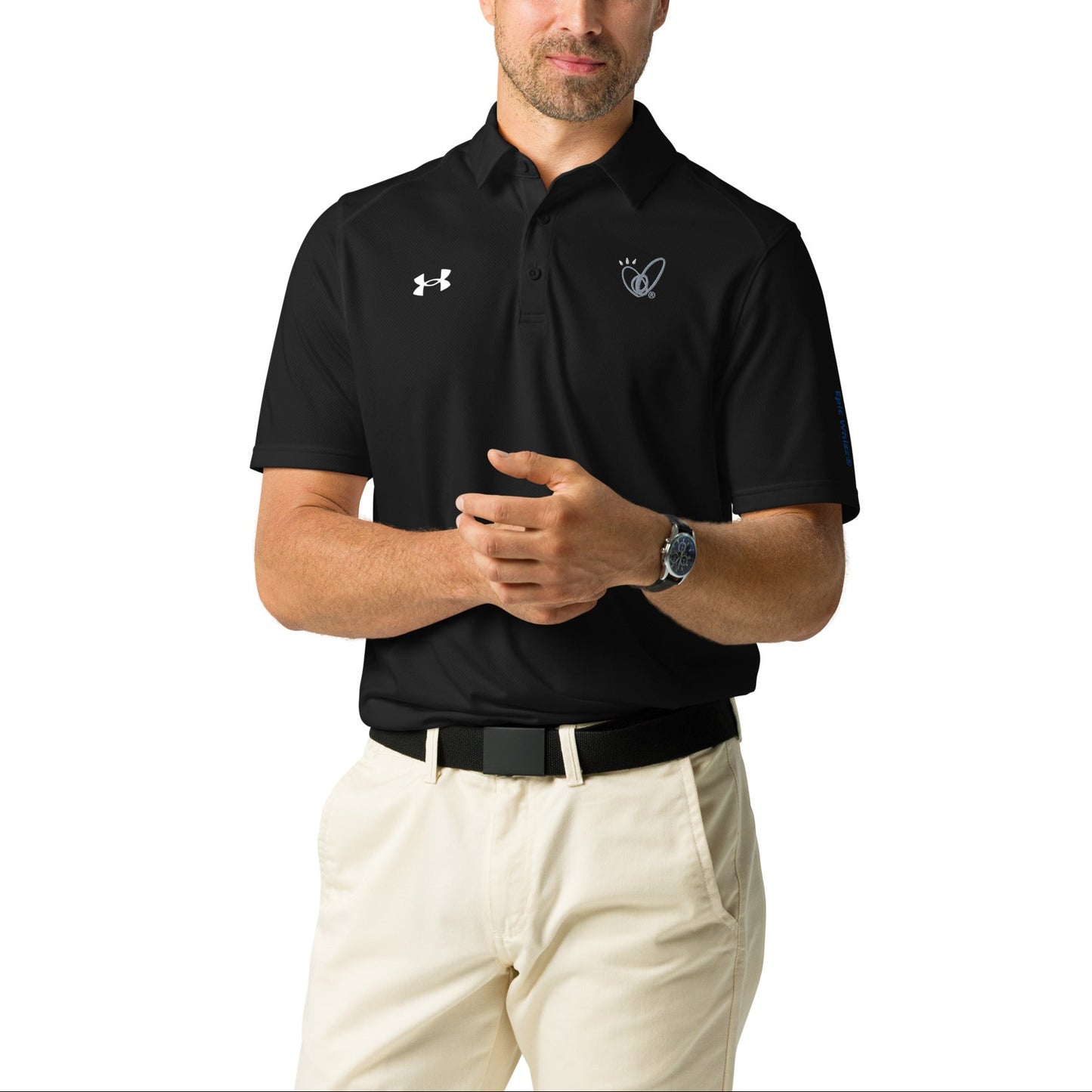 Epic Whizz® Heart-Embroidered_Under Armour® Men's Polo Shirt