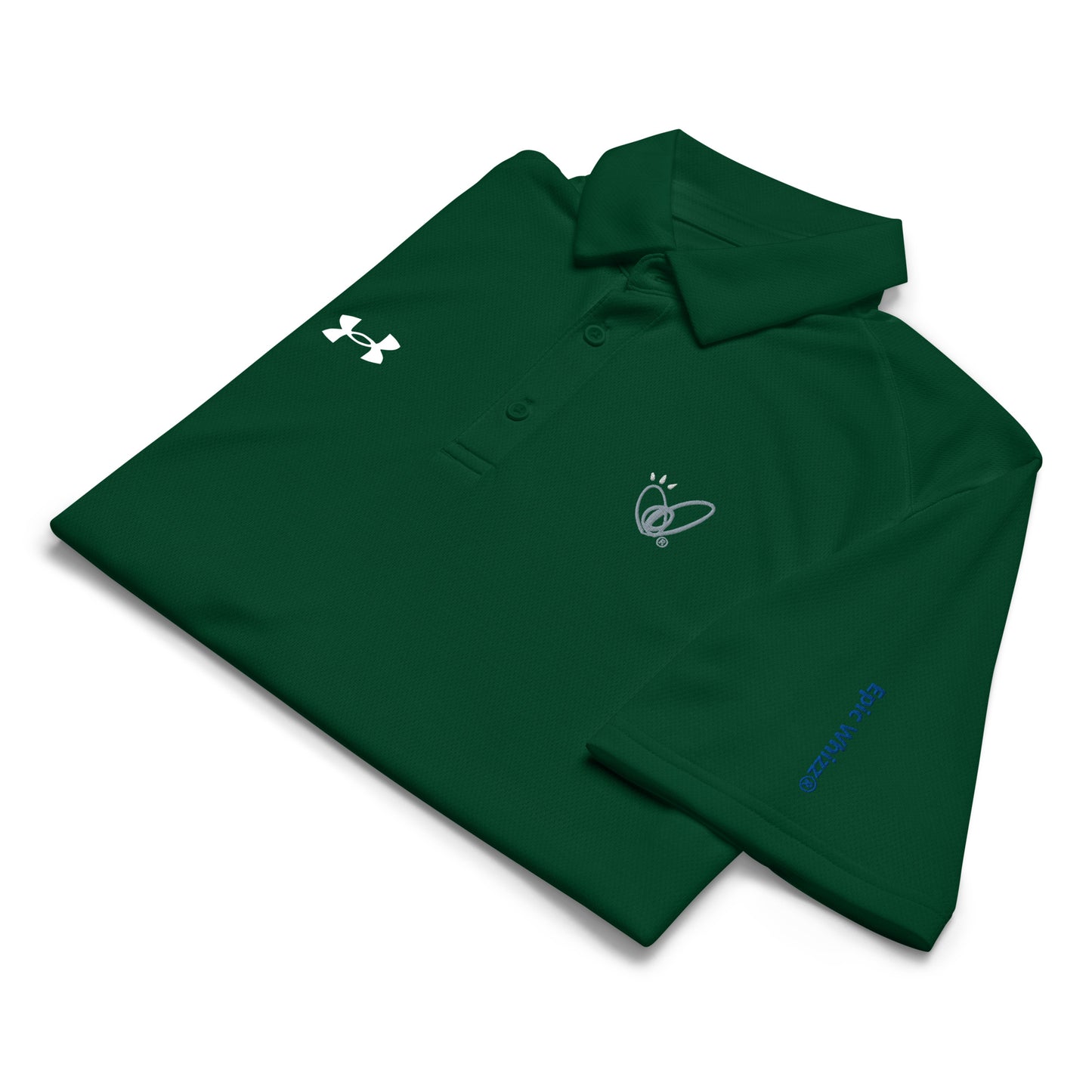 Epic Whizz® Heart-Embroidered_Under Armour® Men's Polo Shirt