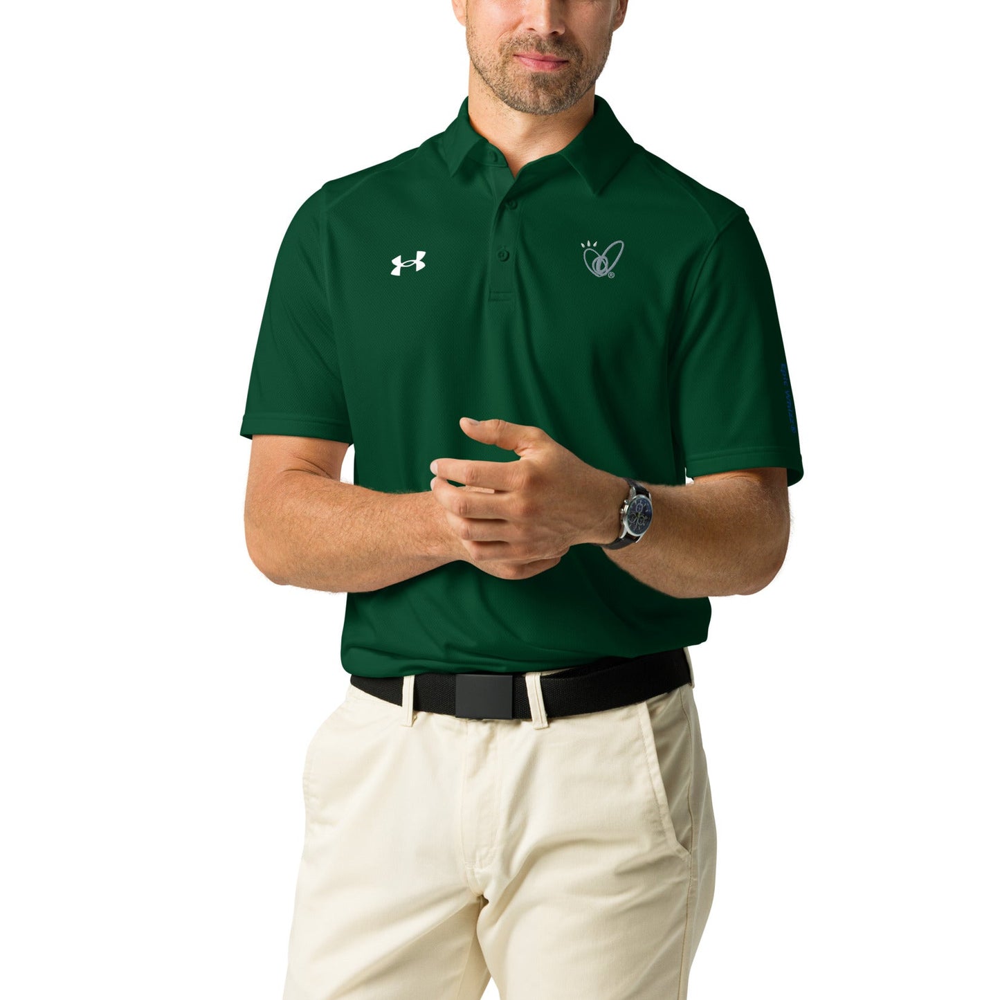 Epic Whizz® Heart-Embroidered_Under Armour® Men's Polo Shirt