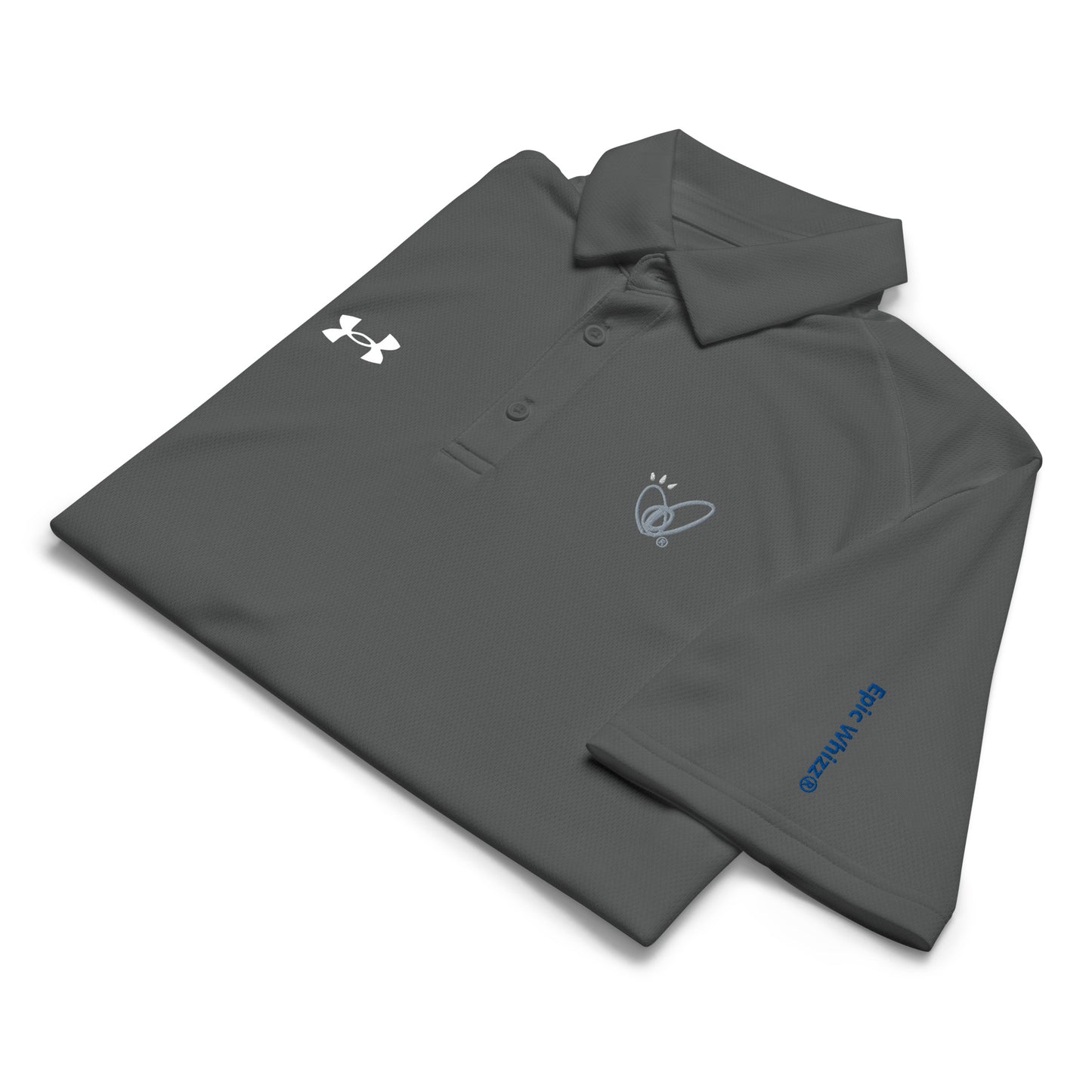 Epic Whizz® Heart-Embroidered_Under Armour® Men's Polo Shirt