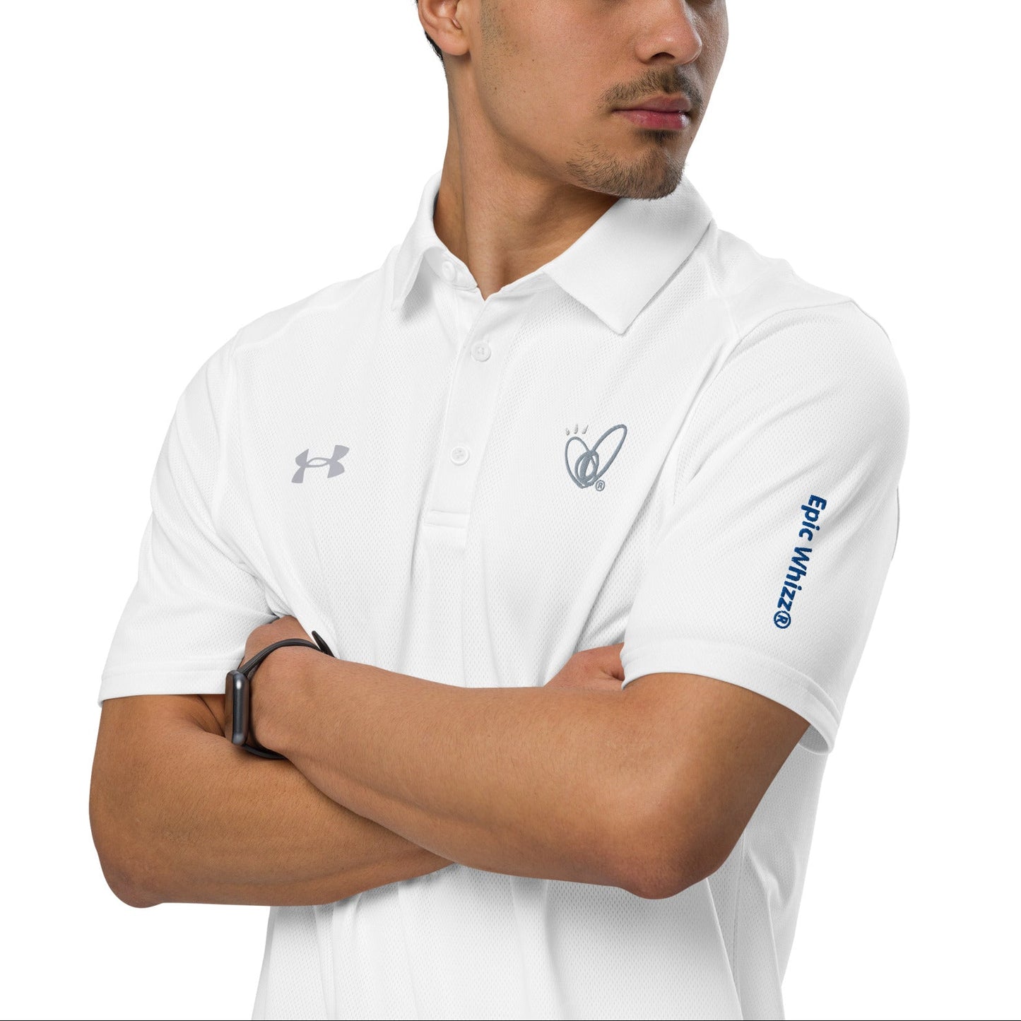 Epic Whizz® Heart-Embroidered_Under Armour® Men's Polo Shirt