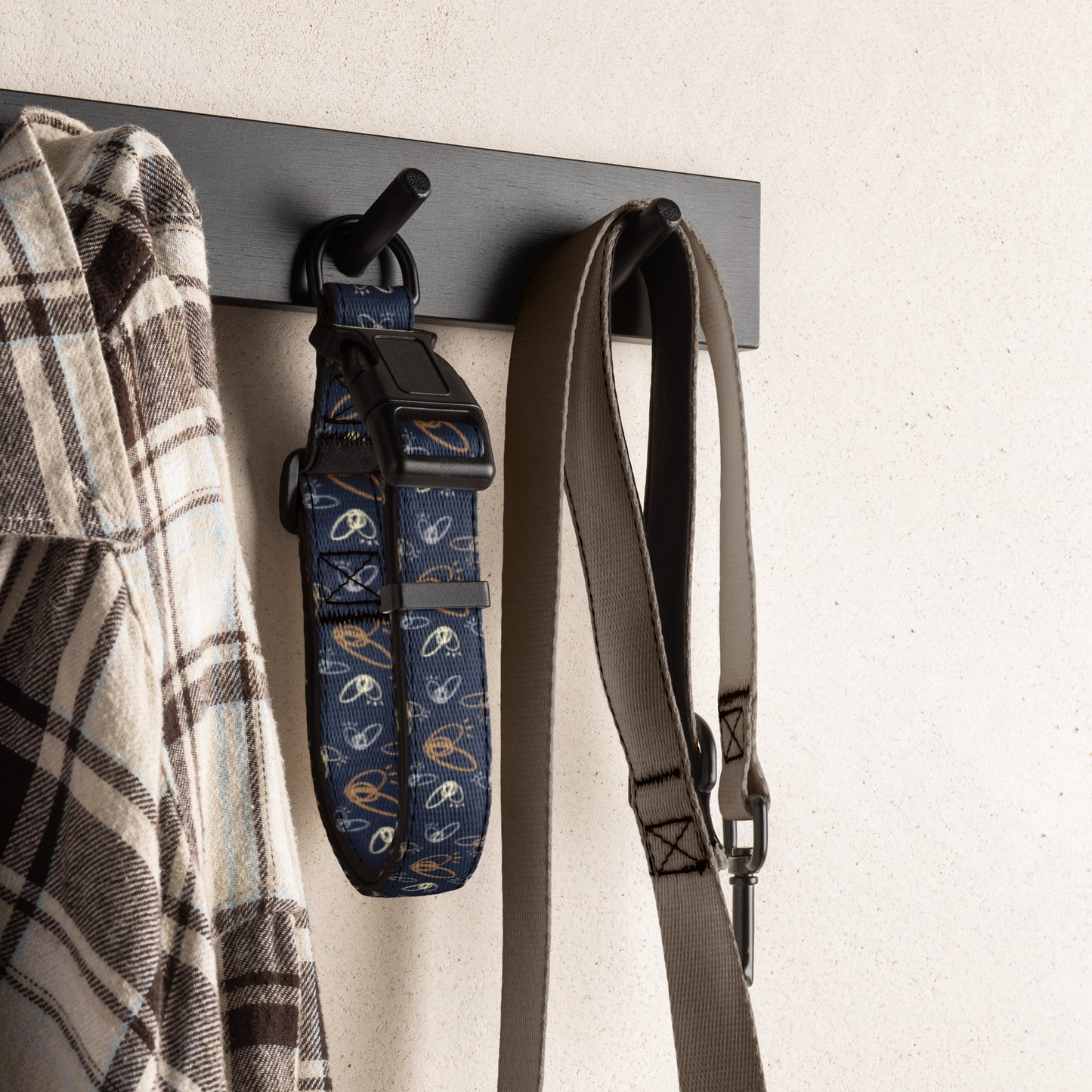 Epic Whizz® Heart_Pattern_Navy Pet Collar