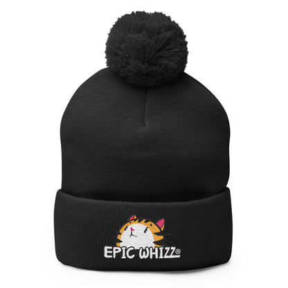 Tabby-Embroidery_Pom-Pom Beanie