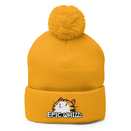 Tabby-Embroidery_Pom-Pom Beanie