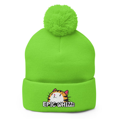 Tabby-Embroidery_Pom-Pom Beanie