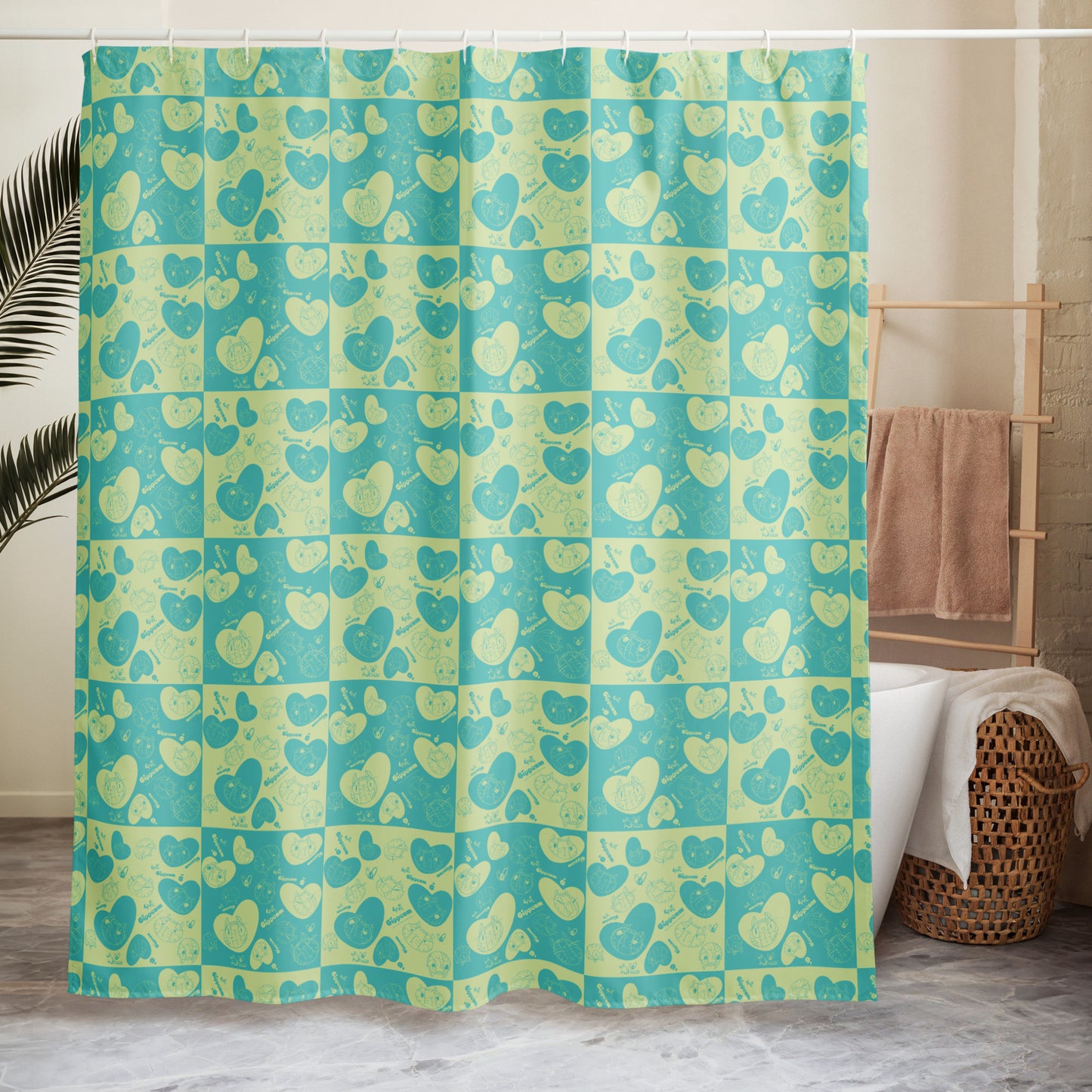 Gippeum-Pattern_Shower Curtain