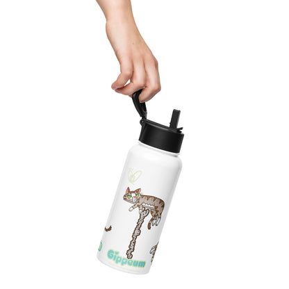 Gippeum_Stainless Steel Water Bottle with a Straw Lid