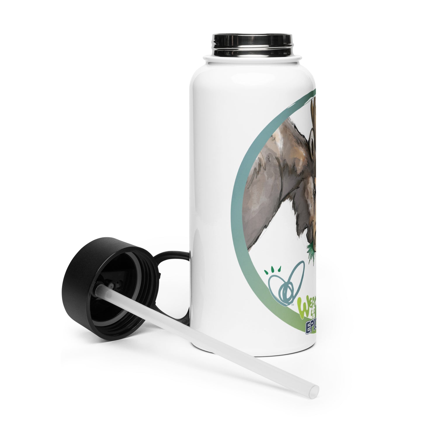 The Child_Stainless Steel Water Bottle with a Straw Lid