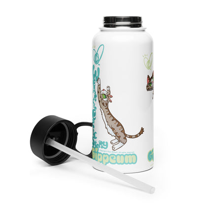 Gippeum_Stainless Steel Water Bottle with a Straw Lid