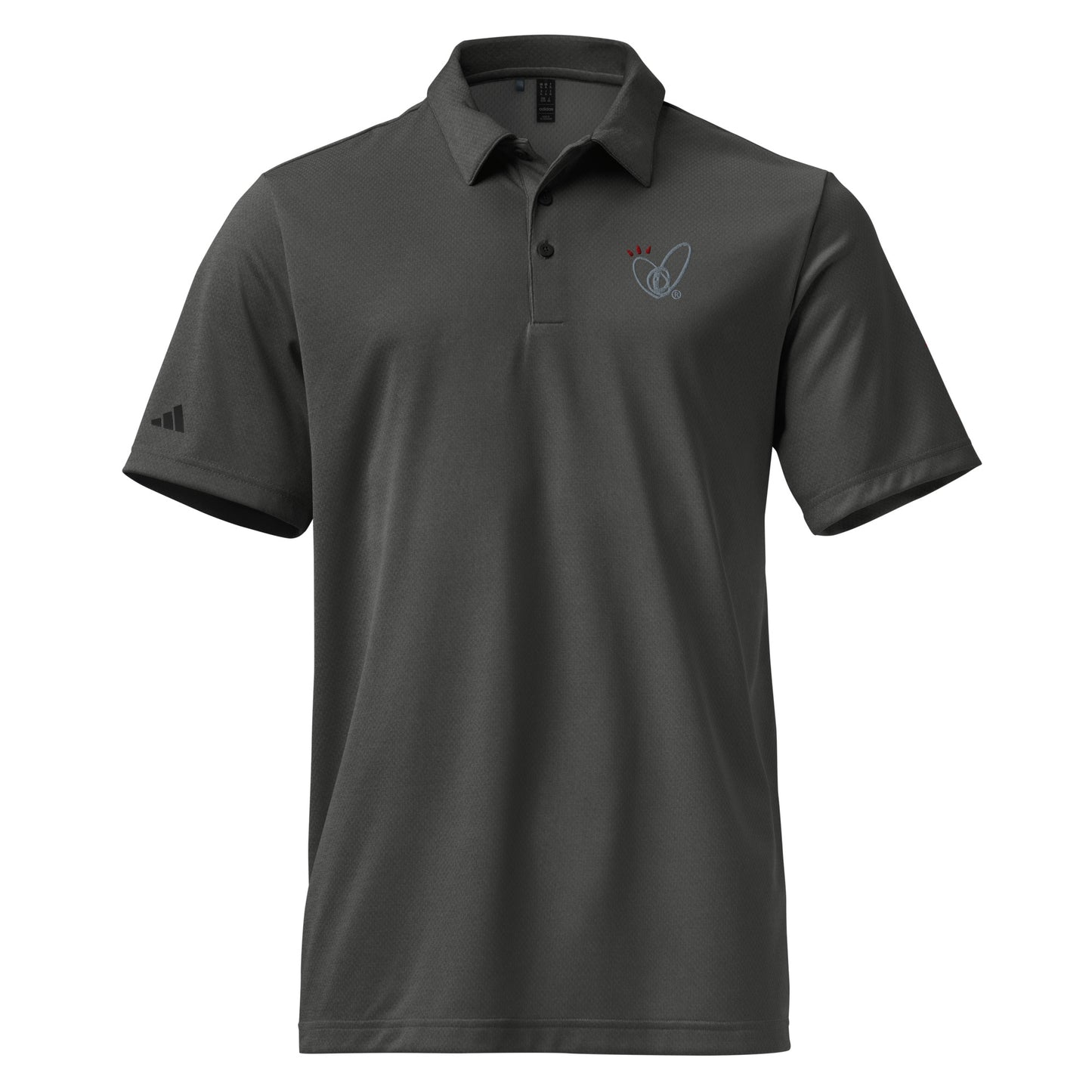 Epic Whizz® Heart-Embroidered_Unisex Adidas Space-Dyed Polo Shirt