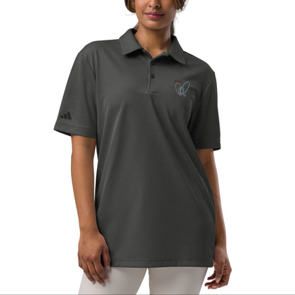Epic Whizz® Heart-Embroidered_Unisex Adidas Space-Dyed Polo Shirt