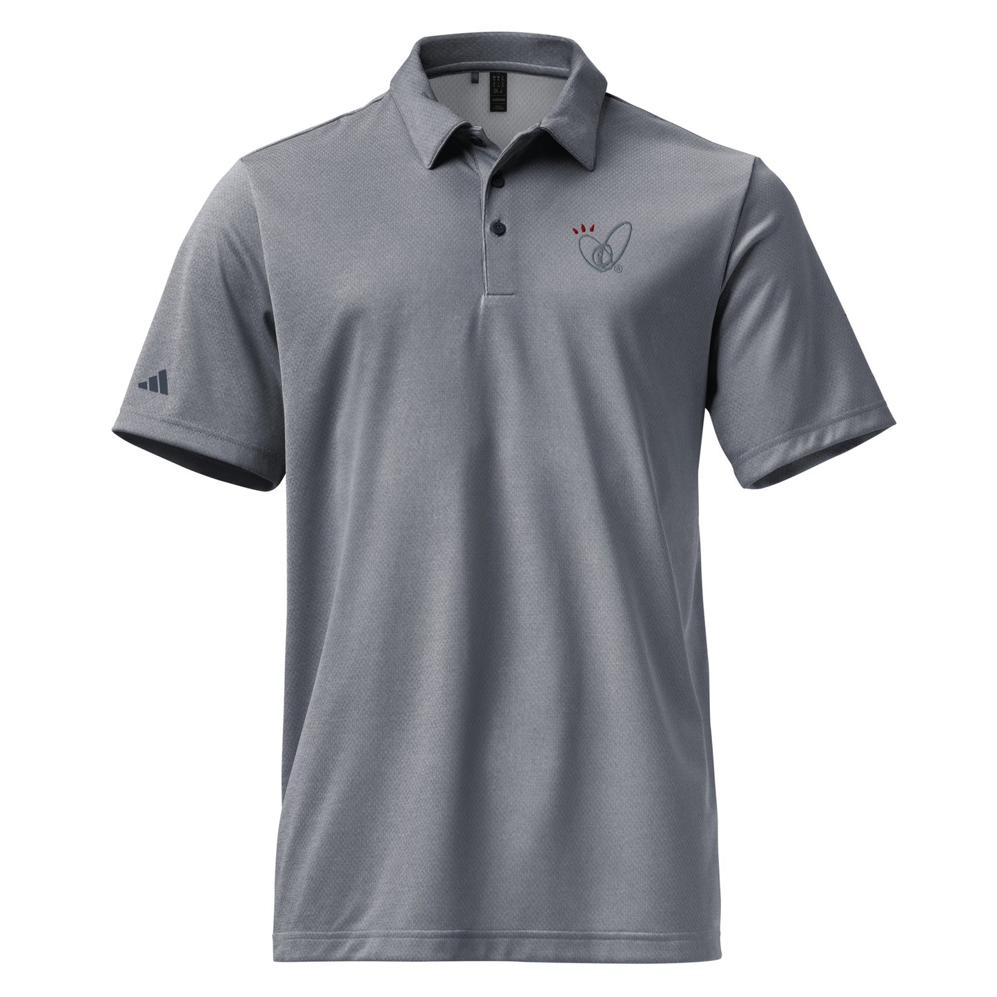 Epic Whizz® Heart-Embroidered_Unisex Adidas Space-Dyed Polo Shirt