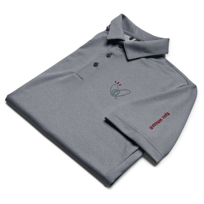 Epic Whizz® Heart-Embroidered_Unisex Adidas Space-Dyed Polo Shirt