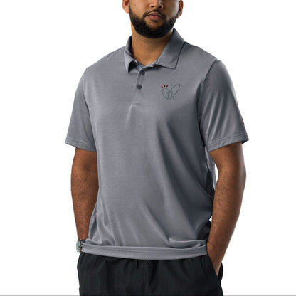 Epic Whizz® Heart-Embroidered_Unisex Adidas Space-Dyed Polo Shirt