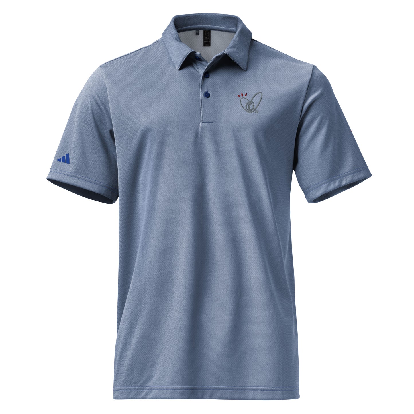 Epic Whizz® Heart-Embroidered_Unisex Adidas Space-Dyed Polo Shirt