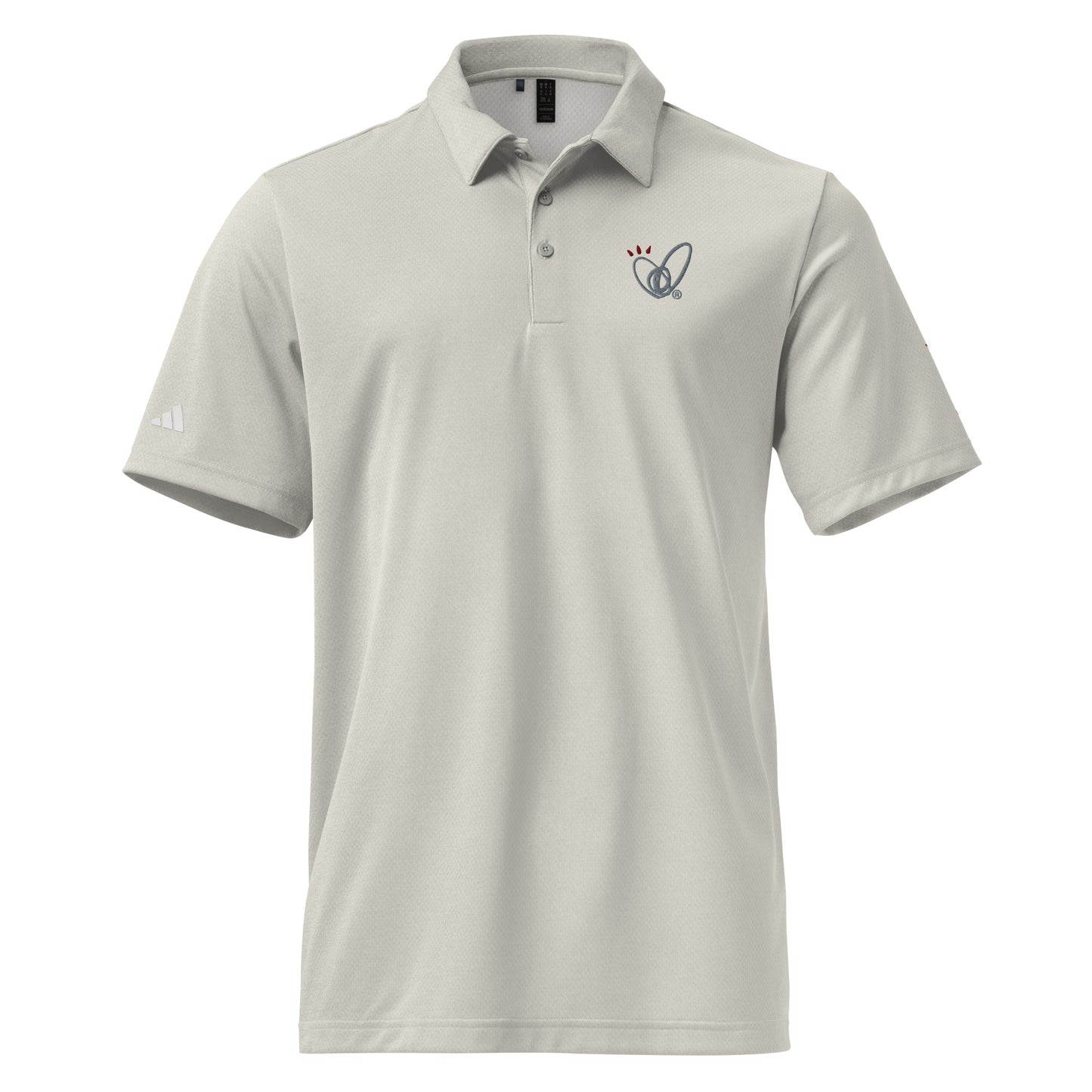 Epic Whizz® Heart-Embroidered_Unisex Adidas Space-Dyed Polo Shirt