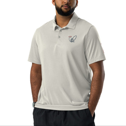 Epic Whizz® Heart-Embroidered_Unisex Adidas Space-Dyed Polo Shirt