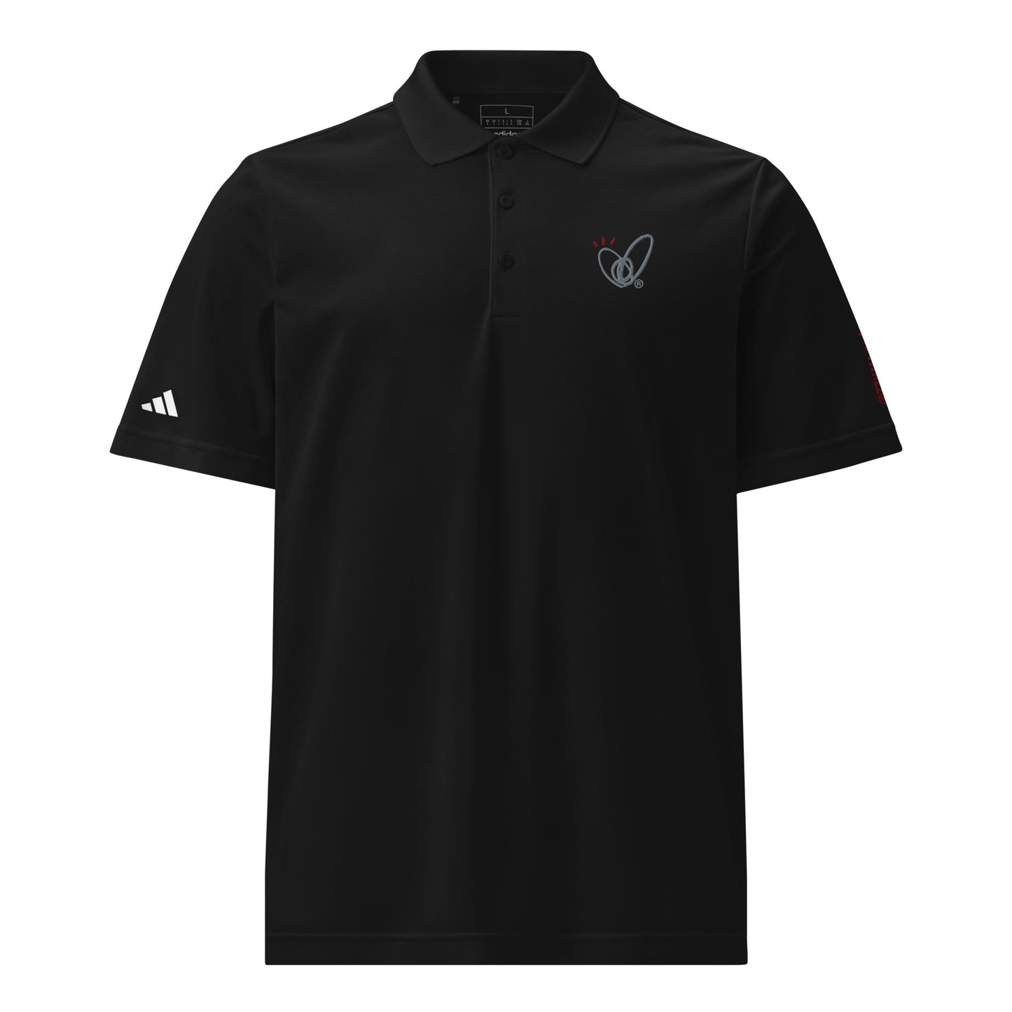 Epic Whizz® Heart-Embroidered_Unisex Adidas Sport Polo Shirt